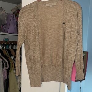 LOFT Women's Beige Cardigan